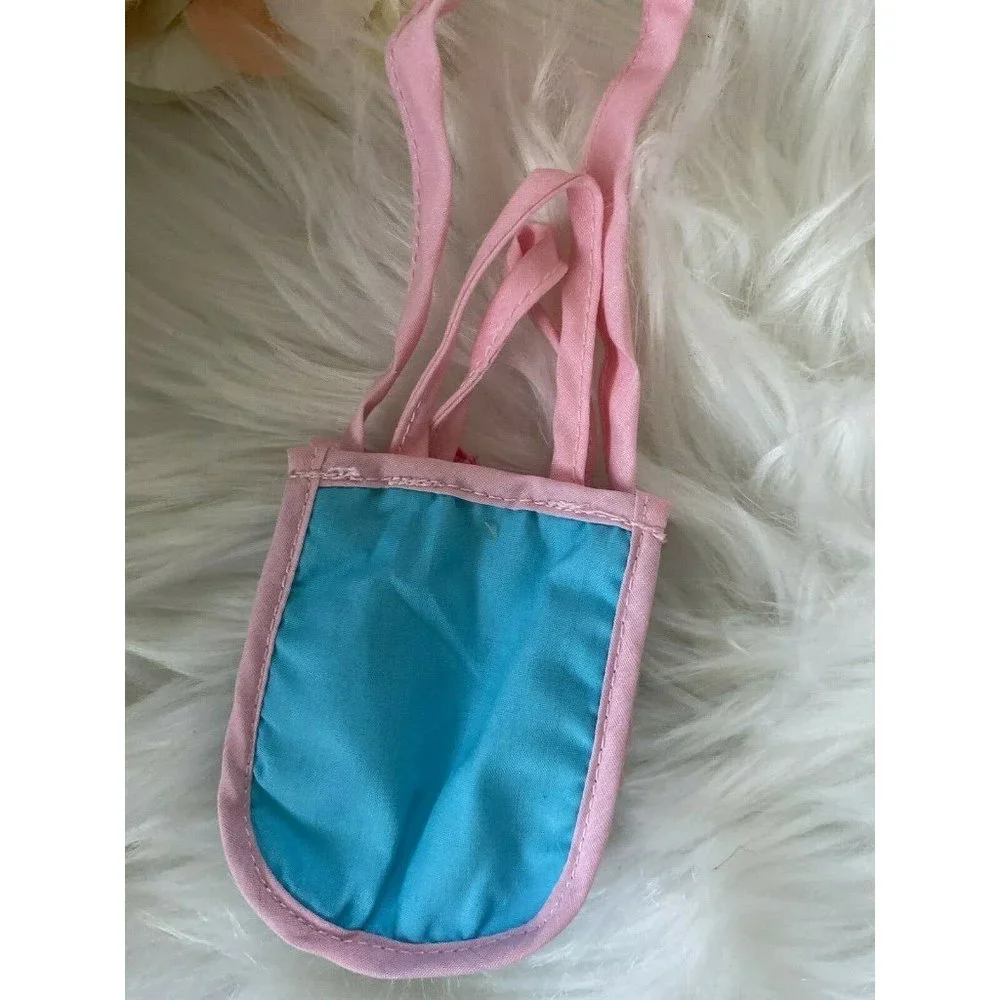 American Girl Battat OG Blue Pink Shopping Hand‎ Bag for Dolls 16